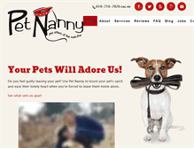 Tablet Screenshot of pet-nanny.net