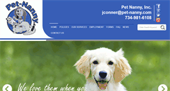 Desktop Screenshot of pet-nanny.com